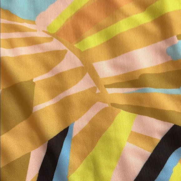 AFRM Didi Vibrant Blue and Yellow Long Sleeve Dress - Picture 9 of 10